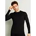 Ten Cate heren thermo shirt Lange mouw  - Warm ondershirt met ronde hoge hals mannen - Zwart