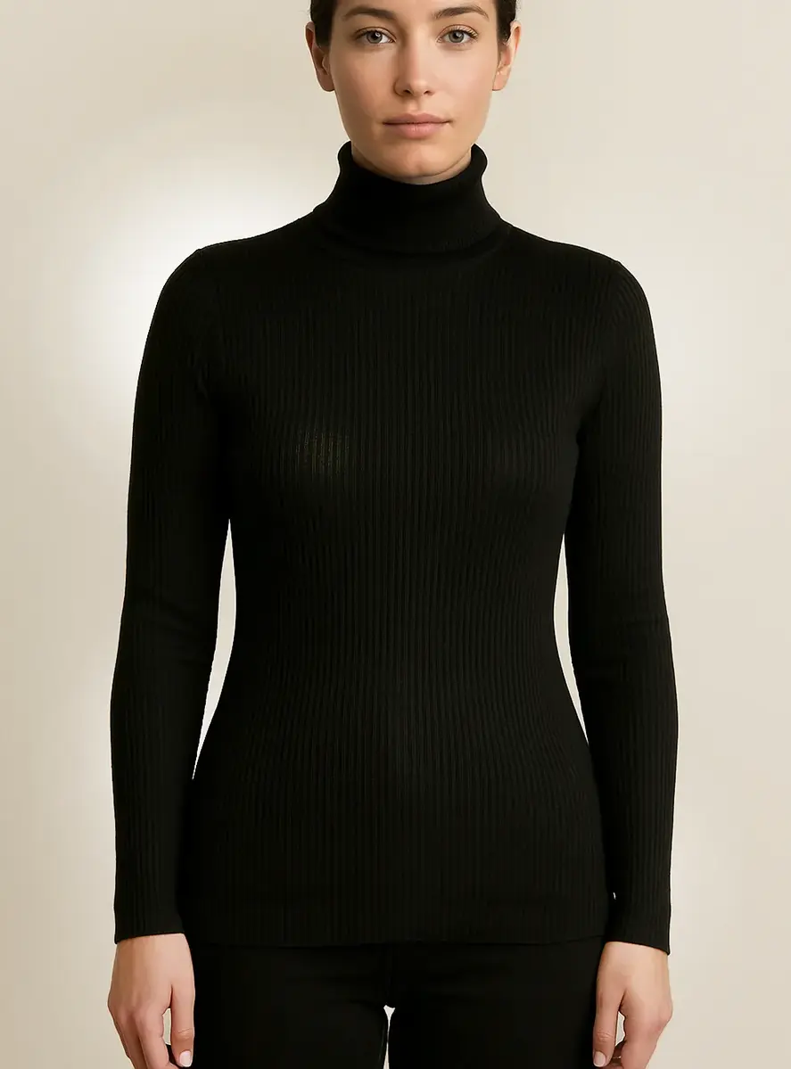 Ten Cate Thermo Col dames shirt lange mouw - Rib - Thermisch ondershirt met hoge hals