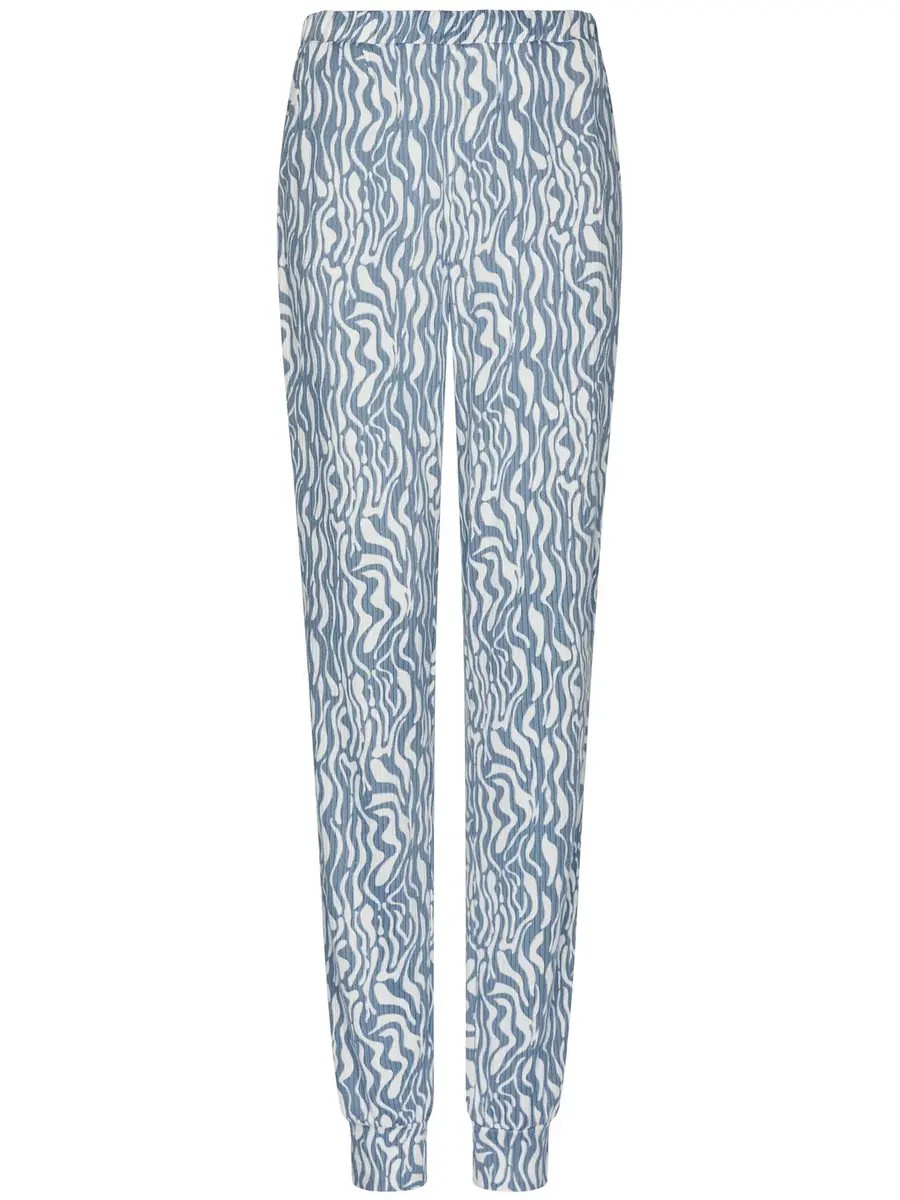 Pastunette Fleece dames pyjama lange mouwen - Blue mirage