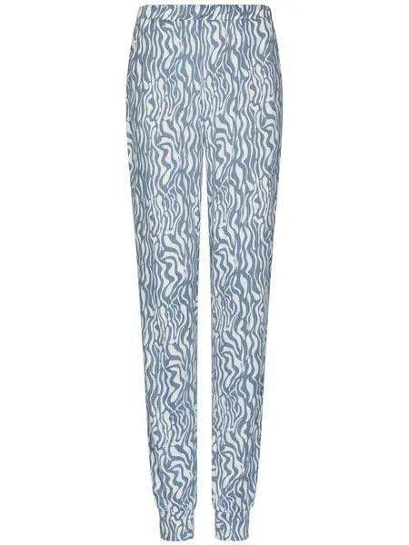 Pastunette Fleece dames pyjama lange mouwen - Blue mirage