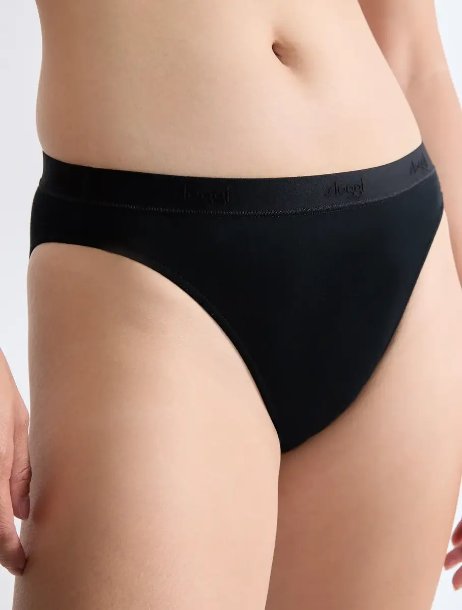 Sloggi 2-pack dames high leg slip Go Casual - Biologisch katoenen hoog opgesneden dames onderbroek - Milieuvriendelijke sloggi slips dames Sloggi 2-pack dames high leg slip Go Casual - Biologisch katoenen hoog opgesneden dames onderbroek - Milieuvriendelijke sloggi slips dames