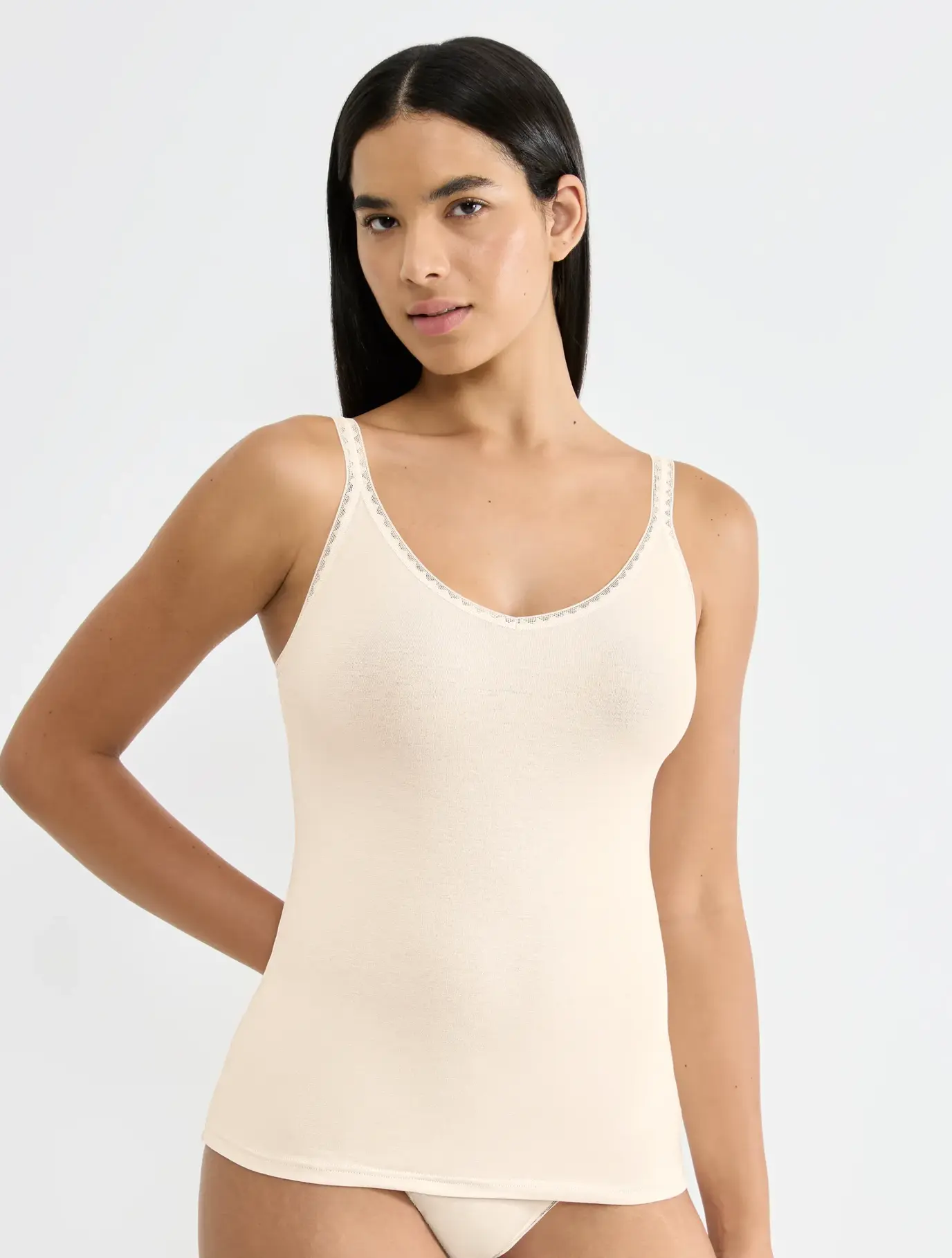 Sloggi ondergoed dames 2-pack - hemd Basic GO smalle band