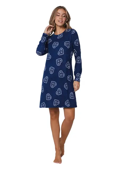 Rebelle Fleece dames nachthemd lange mouw -Aspen ski Rebelle Fleece dames nachthemd lange mouw -Aspen ski