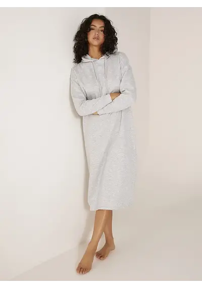 Pieces Hoodie Midi Dress - Loungewear Dress Pieces Hoodie Midi Dress - Loungewear Dress