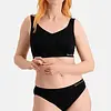 Bamboo Basics 3-pak bikini slips dames - Tess - Laag bamboe dames ondergoed zwart