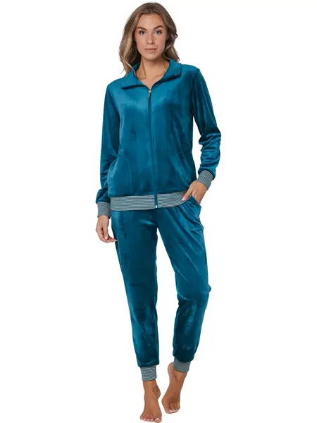 Pastunette warm velours huispak - Sangria Nights - Warm 2-delig pyjama pak fleece - Copy