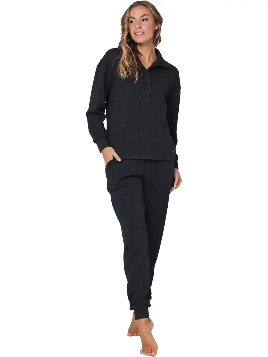 Pastunette dames Huispak - Zipper - Donkergrijs