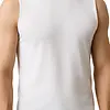 HL-tricot mouwloos shirt heren - 100% katoen - Ondershirt zonder mouwen wit - Mannen