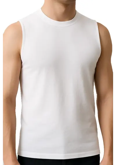 HL-tricot mouwloos shirt heren - 100% katoen HL-tricot mouwloos shirt heren - 100% katoen
