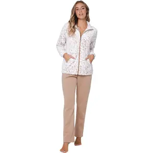 Pastunette Teddy Huispak Dames Fleece -Animal - Beige pyjama pak met rits - Warm  - Copy Pastunette Teddy Huispak Dames Fleece -Animal - Beige pyjama pak met rits - Warm  - Copy