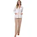 Pastunette Teddy Huispak Dames Fleece -Animal - Beige pyjama pak met rits - Warm  - Copy - Beige