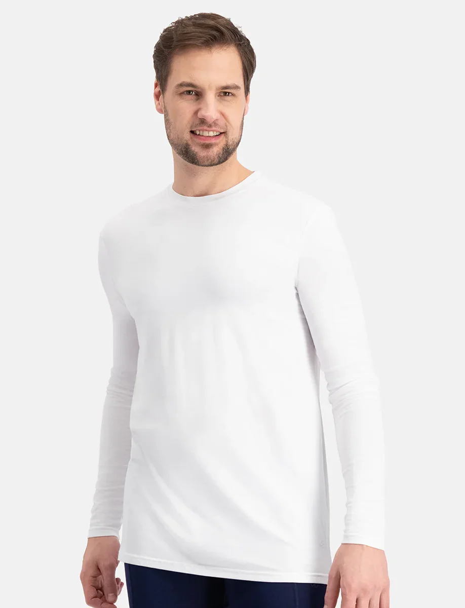 Bamboo Basics 2-pak heren ondershirts lange mouw - Ralph