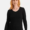 Bamboo Basics 2-pak dames shirts lange mouw V-hals - Liv - Comfortabel Bamboe ondershirts