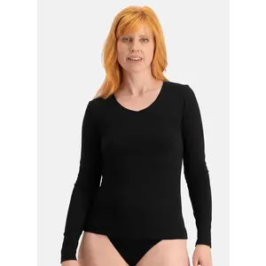 Bamboo Basics 2-pak dames shirts lange mouw V-hals - Liv - Comfortabel Bamboe ondershirts Bamboo Basics 2-pak dames shirts lange mouw V-hals - Liv - Comfortabel Bamboe ondershirts