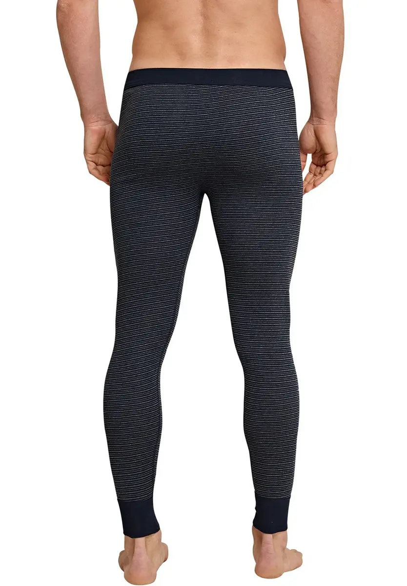 Schiesser heren Onderbroek lang met gulp - Katoen - 100% katoenen pantalon met sluiting donkerblauw