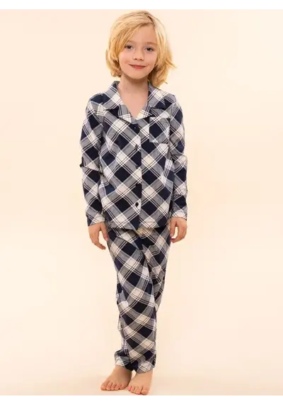 Charlie Choe katoenen jongens pyjama - Ruit Charlie Choe katoenen jongens pyjama - Ruit