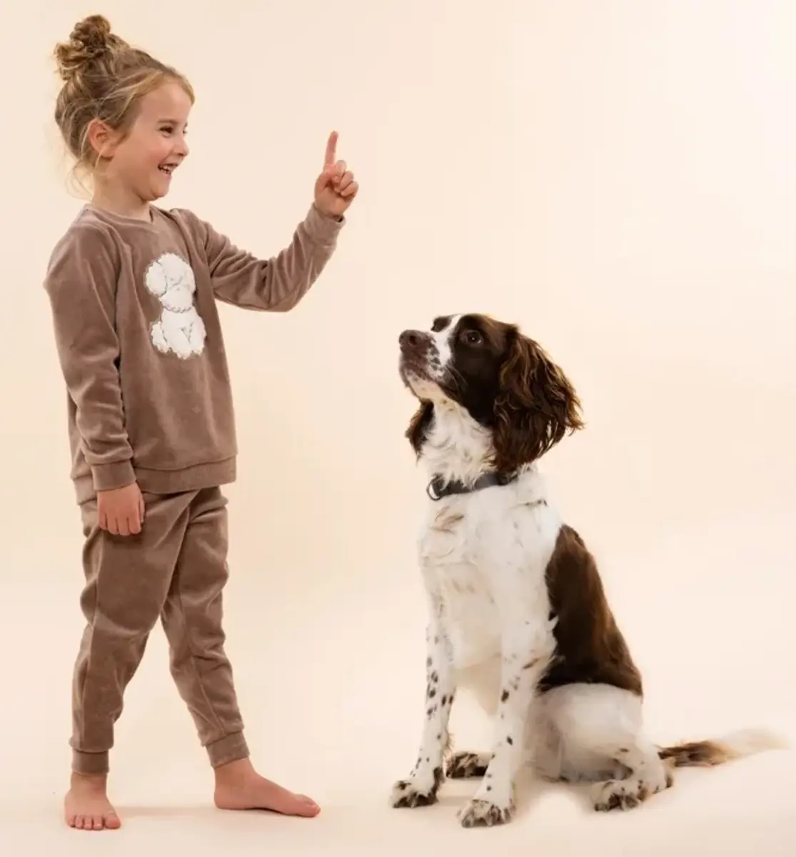 Charlie Choe velours meisjes pyjama -Puppy - Warme winter kinder pyjama Charlie Choe velours meisjes pyjama -Puppy - Warme winter kinder pyjama