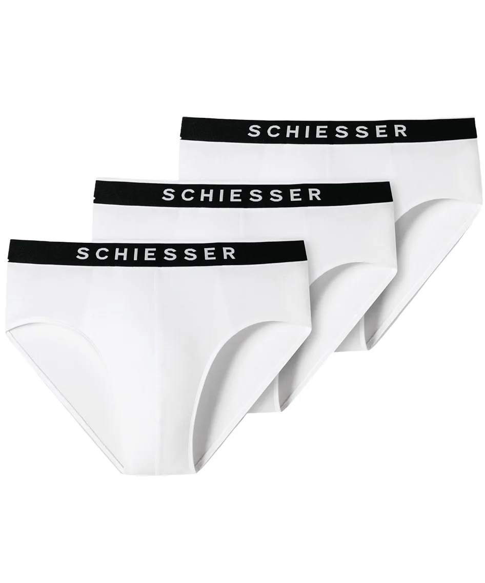 Schiesser ondergoed 3-pack heren Rio slip 95/5 - Biologisch katoen