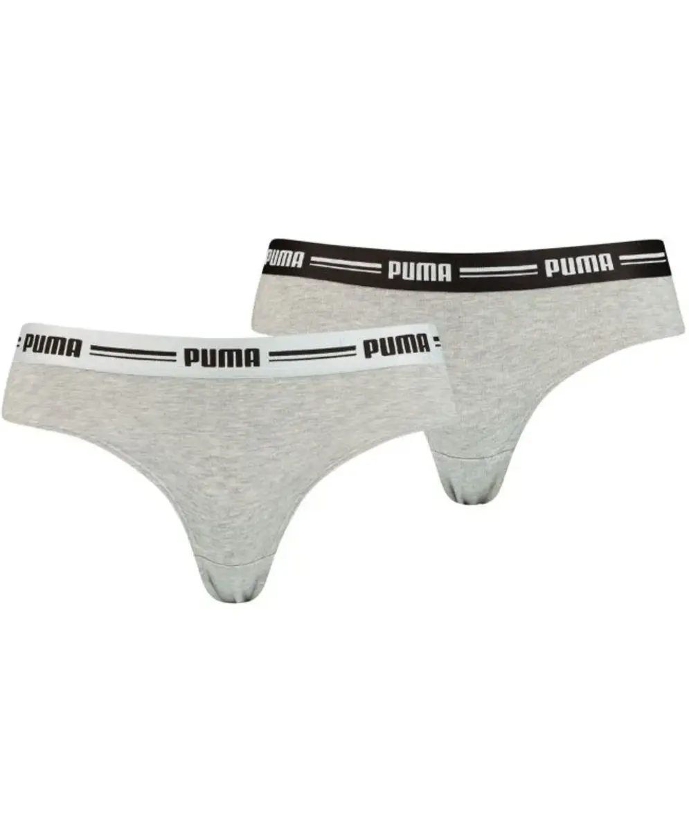 Puma 2-Pack dames brazilian slips - katoen/modal Puma 2-Pack dames brazilian slips - katoen/modal