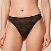 Triumph Bright Spotlight high leg string - Kanten hoog opgesneden string