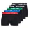 Jack & Jones 5-pack jongens boxershorts - Electric Blue - Zwarte jonges onderbroeken katoen