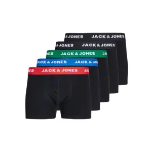 Jack & Jones 5-pack jongens boxershorts - Electric Blue - Zwarte jonges onderbroeken katoen