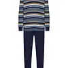 Pastunette Heren katoenen pyjama met lange mouwen - Navy Nights