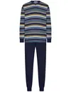 Pastunette Heren katoenen pyjama met lange mouwen - Navy Nights