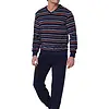 Pastunette Heren badstof pyjama met lange mouwen - Navy Nights