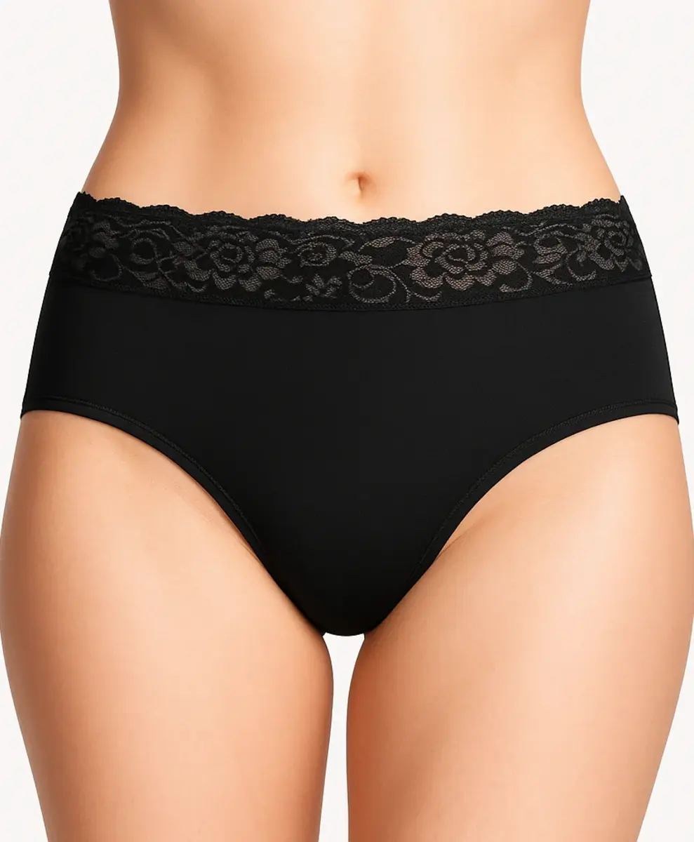 Fine Woman 10-pak dames taille slip kant - Katoen - Multipack dames onderbroeken - Dames ondergoed voordeelverpakking Fine Woman 10-pak dames taille slip kant - Katoen - Multipack dames onderbroeken - Dames ondergoed voordeelverpakking