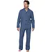 Robson Flanellen Heren Pyjama met knoopsluiting  - Donkerblauw - Donkerblauw