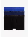 Tommy Hilfiger 3-Pack - Heren Trunks Boxers - Blauw combi -  Multipack katoenen heren onderbroeken