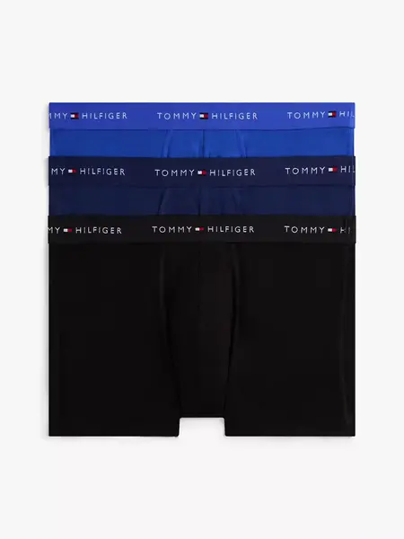 Tommy Hilfiger 3-Pack - Heren Trunks Boxers - Blauw combi -  Multipack katoenen heren onderbroeken