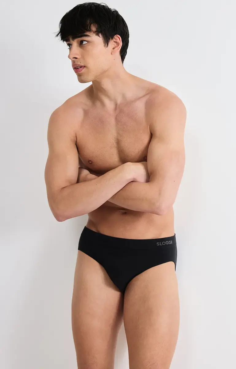 Sloggi 2-pak Midi/Brief heren slips - Go Smooth - naadloze Heren heup onderbroeken - Biologisch katoen Sloggi 2-pak Midi/Brief heren slips - Go Smooth - naadloze Heren heup onderbroeken - Biologisch katoen