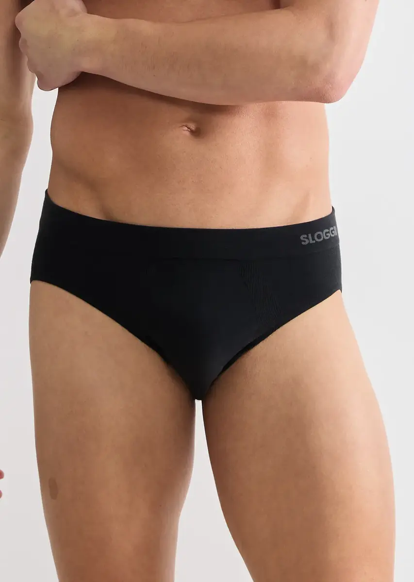 Sloggi 2-pak Midi/Brief heren slips - Go Smooth - naadloze Heren heup onderbroeken - Biologisch katoen Sloggi 2-pak Midi/Brief heren slips - Go Smooth - naadloze Heren heup onderbroeken - Biologisch katoen