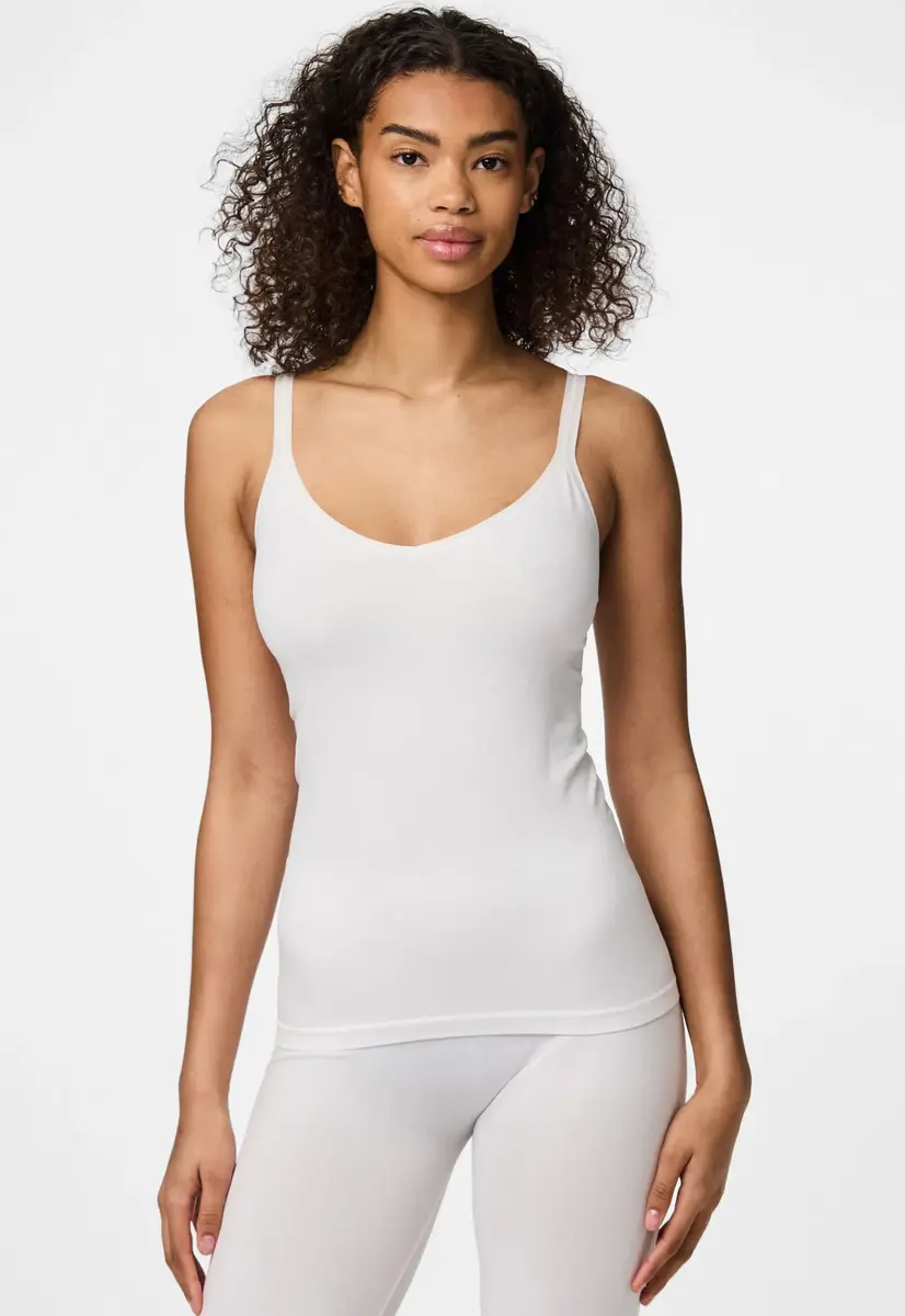 Pieces dames hemd - spaghetti bandjes - Plain Top - Basic vrouwen onderhemd microfiber Pieces dames hemd - spaghetti bandjes - Plain Top - Basic vrouwen onderhemd microfiber