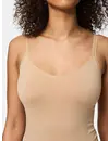 Pieces dames hemd - spaghetti bandjes - Plain Top - Basic vrouwen onderhemd microfiber