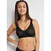 Sloggi Zero feel Soft Bra Bliss  - Naadloze BH top - Kanten bralette met brede bandjes - Zwart