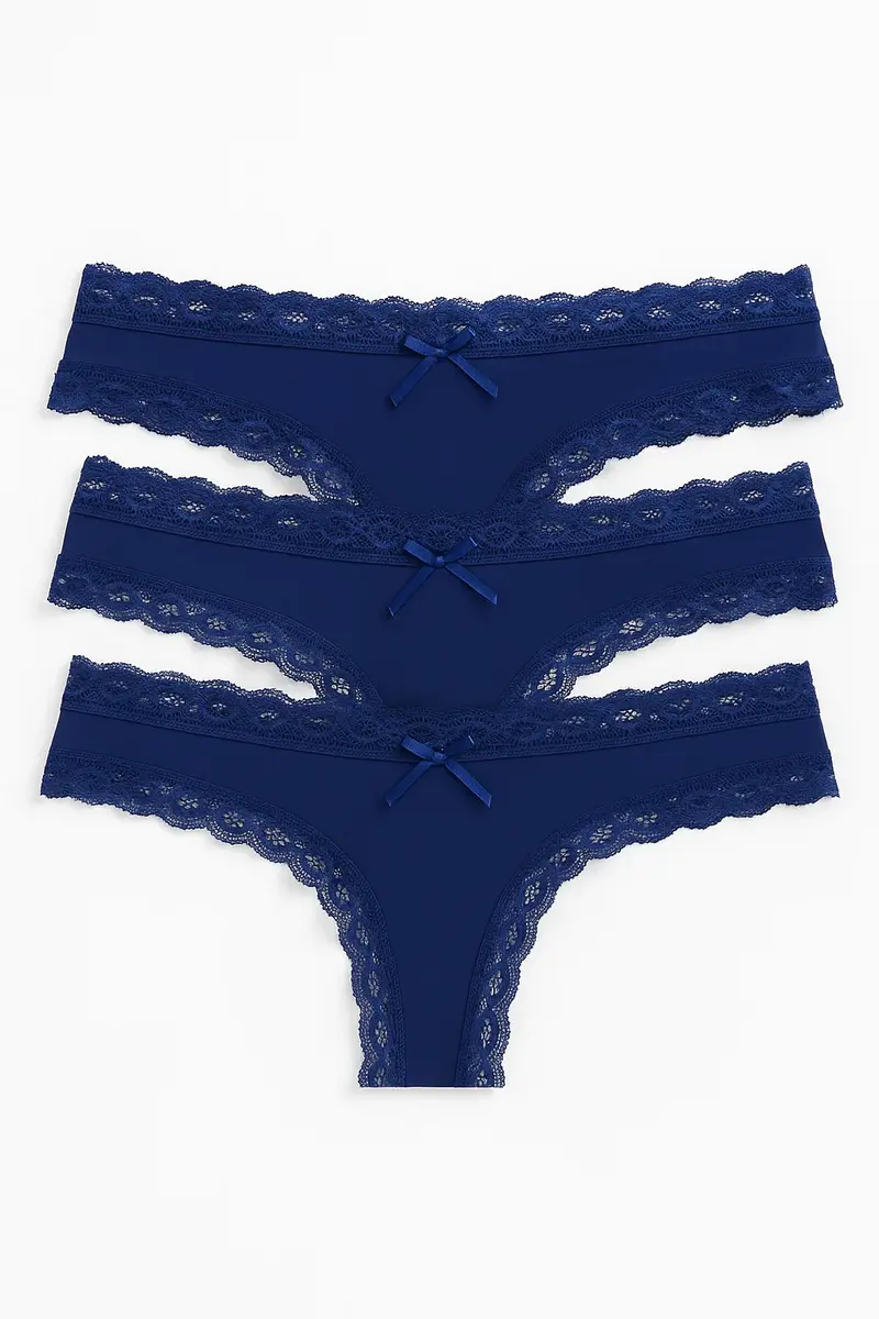 J&C dames string / hipster 3-pack kant 1610/1604 - Kanten ondergoed - Kanten ondergoed - Microfiber J&C dames string / hipster 3-pack kant 1610/1604 - Kanten ondergoed - Kanten ondergoed - Microfiber