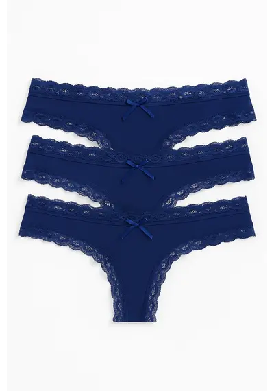 J&C dames string / hipster 3-pack kant 1610/1604 J&C dames string / hipster 3-pack kant 1610/1604
