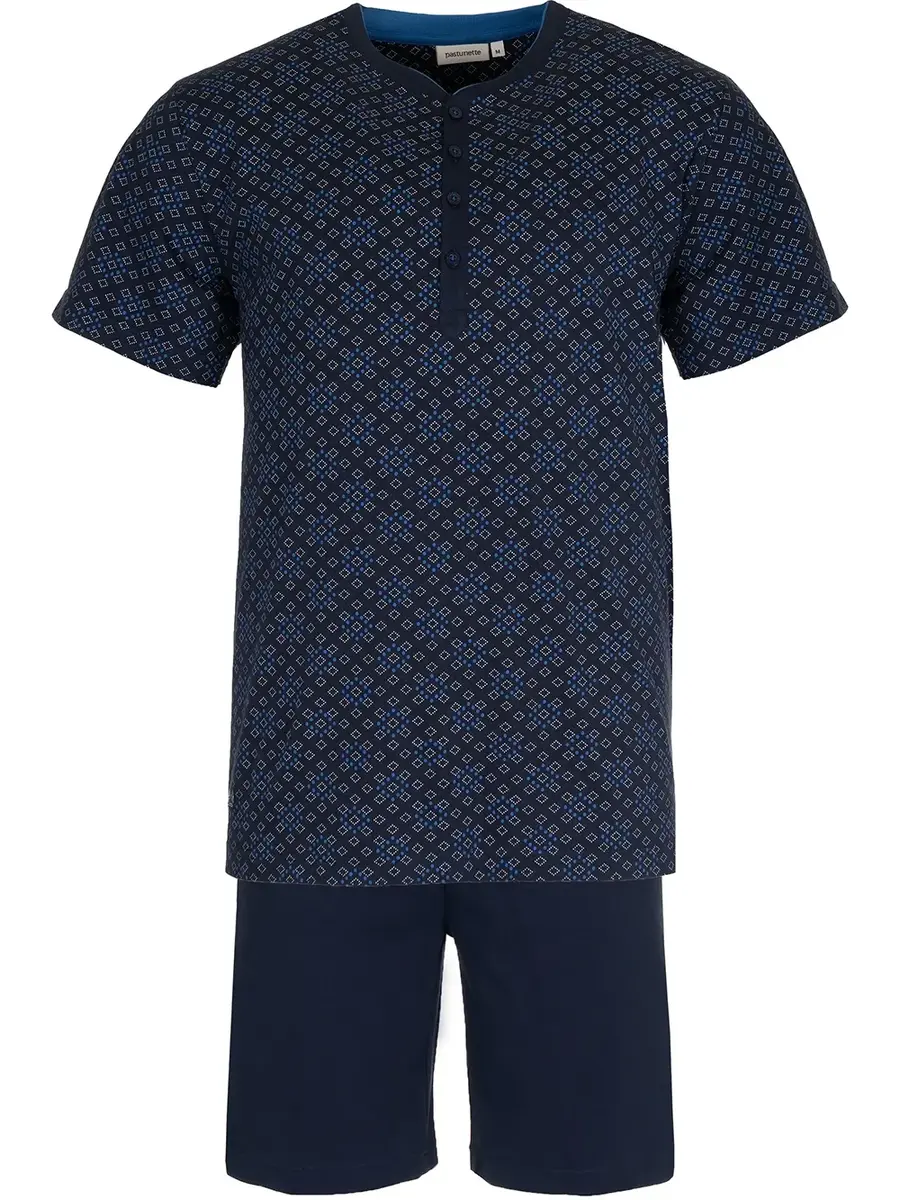 Pastunette heren shortama - Donkerblauw