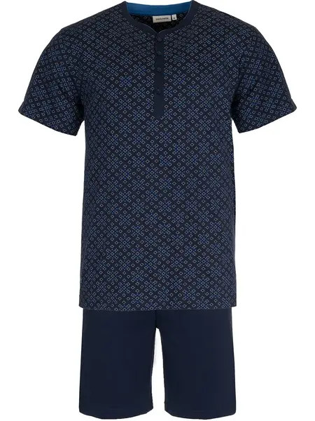 Pastunette heren shortama - Donkerblauw Pastunette heren shortama - Donkerblauw