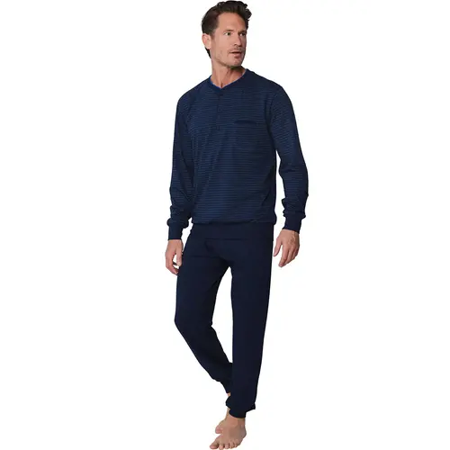 Pastunette tricot heren pyjama - Donkerblauw Pastunette tricot heren pyjama - Donkerblauw
