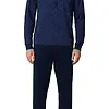 Pastunette Heren katoenen pyjama met lange mouwen - Donkerblauw