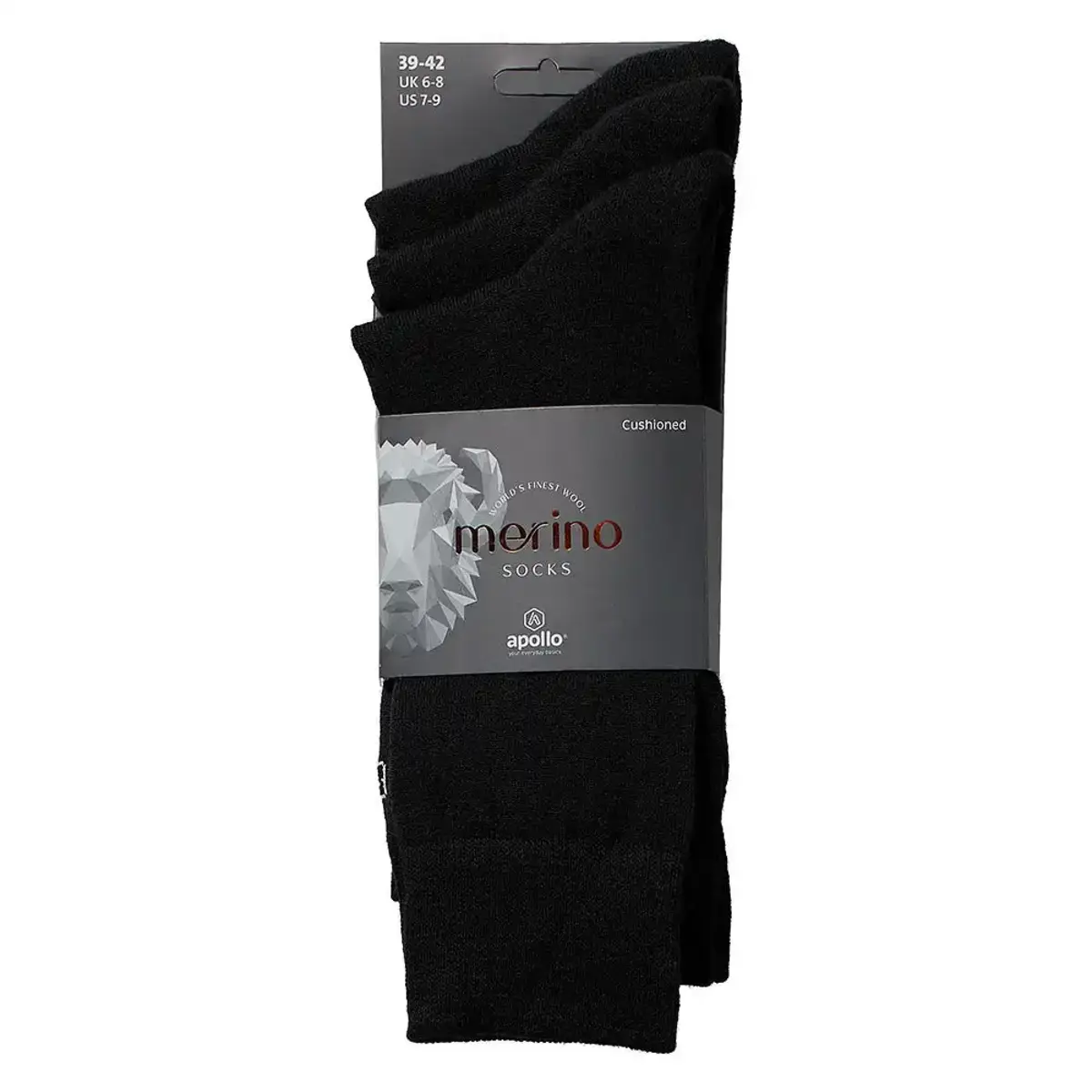 Apollo 3-paar merino wollen sokken  - badstof zool - Warme sokken voor dames en heren - Dikke sokken - Thermosokken heren - Copy