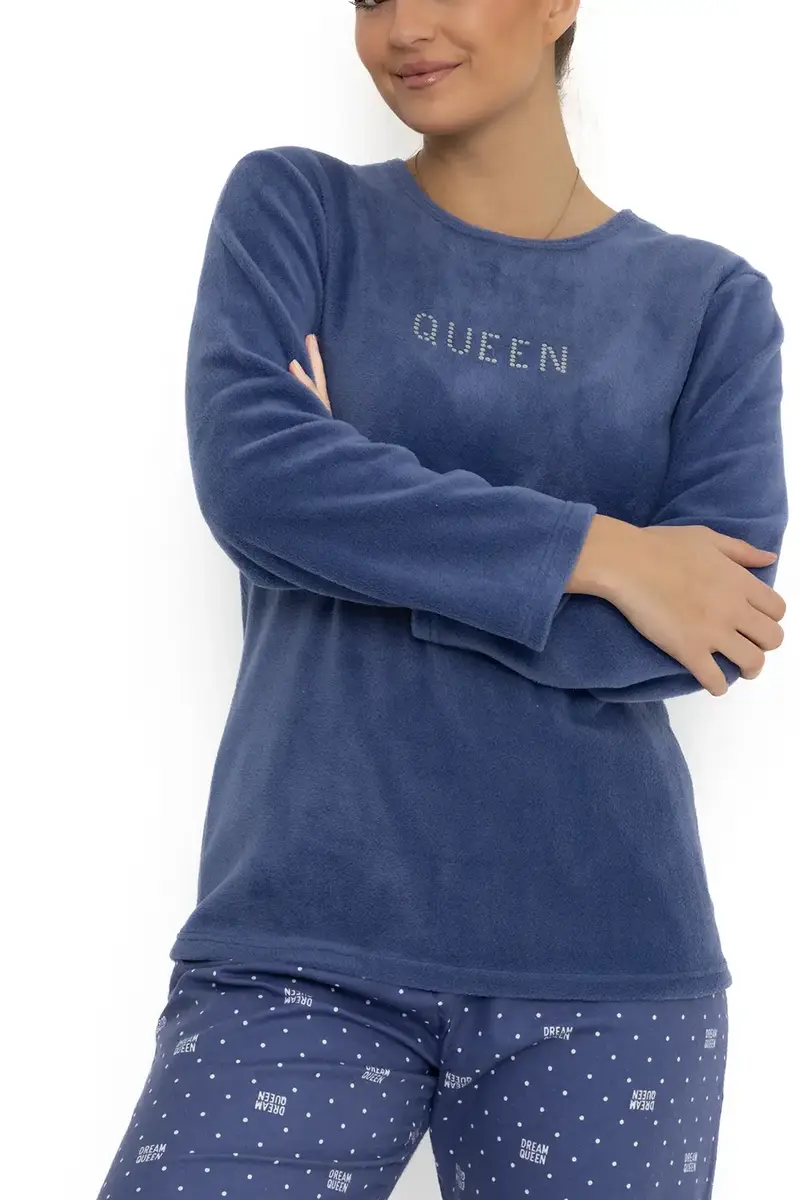 Cocodream fleece pyjama dames - Queen - Warme winter pyjama