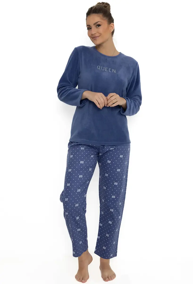 Cocodream fleece pyjama dames - Queen - Warme winter pyjama