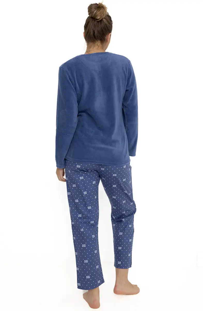 Cocodream fleece pyjama dames - Queen - Warme winter pyjama