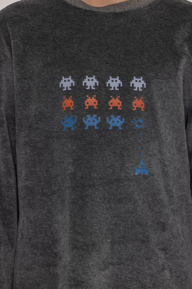 Outfitter velours jongens pyjama - Shoot