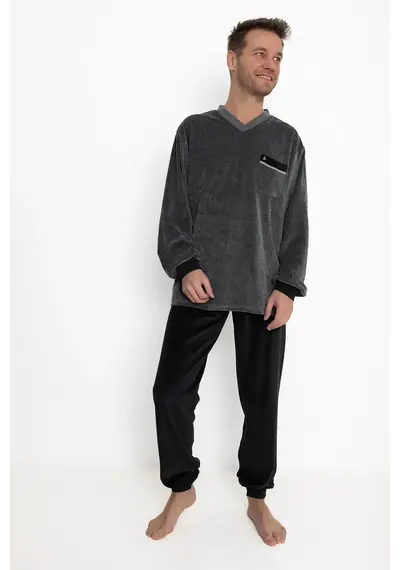 Outfitter velours heren pyjama - Anchor Outfitter velours heren pyjama - Anchor